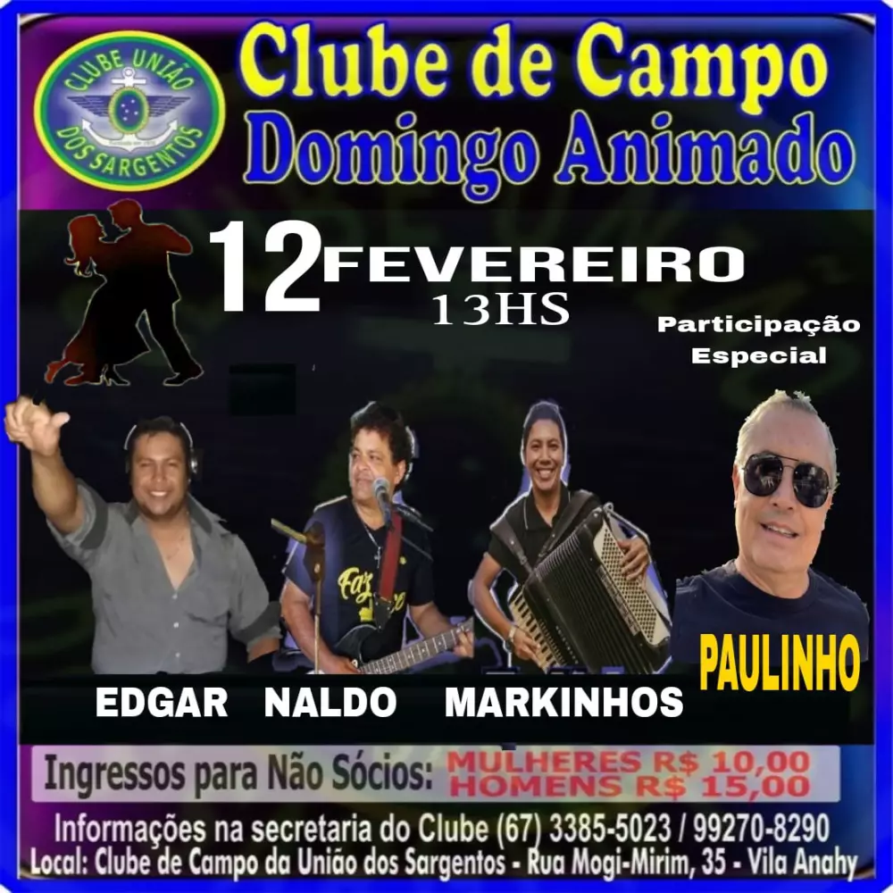 Domingo Animado no Clube de Campo 12/02/2023